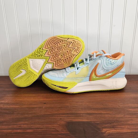 Nike Size 9M/10.5W Kyrie 8 Eagle Air Zoom Glacier Blue Yellow New‎ - Picture 9 of 13